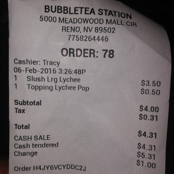 Bubbletea Station - The Damage - Bubble Tea Near Me - Reno, Nevada