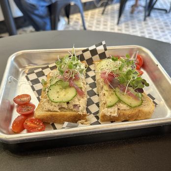 Tamper Room Cafe & Gallery - Tuna salad toast - Cafes Near Me - Fremont, California Tamper Room Cafe & Gallery - Tuna salad toast - Cafes Near Me - Fremont, California