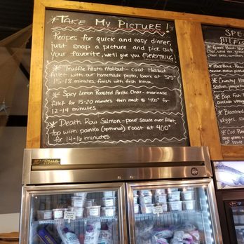 Hooked Market & Kitchen - recipe board - Seafood Near Me - Latham, New York Hooked Market & Kitchen - recipe board - Seafood Near Me - Latham, New York