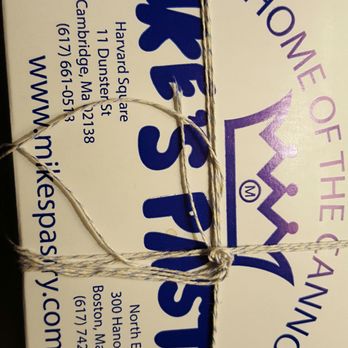 Mike's Pastry - I almost got followed to my hotel room because of this box! - Bakeries Near Me - Boston, Massachusetts Mike's Pastry - I almost got followed to my hotel room because of this box! - Bakeries Near Me - Boston, Massachusetts