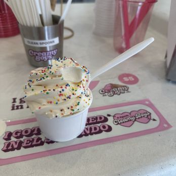 Creamy Boys - Vanilla ice cream with sprinkles - Ice Cream & Frozen Yogurt Near Me - El Segundo, California Creamy Boys - Vanilla ice cream with sprinkles - Ice Cream & Frozen Yogurt Near Me - El Segundo, California
