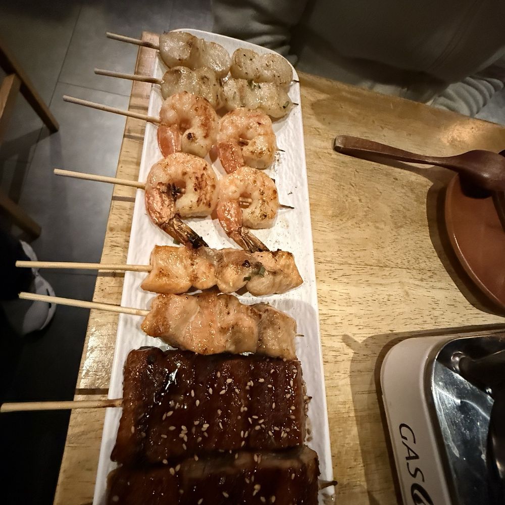 Shinya Shokudo - Redmond - Seafood skewers set - Japanese Near Me - Redmond, Washington