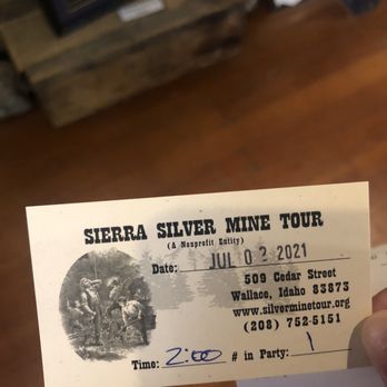 Sierra Silver Mine Tour - Ticket - Tours Near Me - Wallace, Idaho