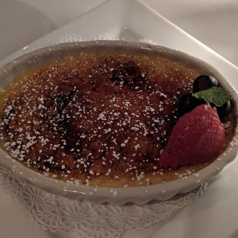 Peter Havens Restaurant - Pumpkin creme brulee. Not super pumpkiny but still delicious! - Seafood Near Me - Brattleboro, Vermont