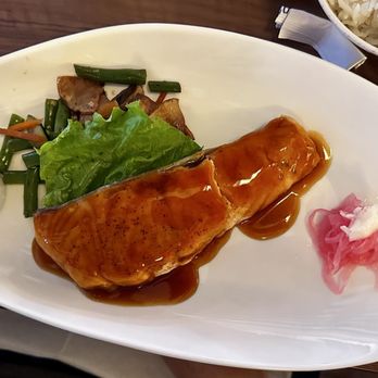 Sushi Katsu-ya - Salmon Teriyaki Entree - Japanese Near Me - Encino, California Sushi Katsu-ya - Salmon Teriyaki Entree - Japanese Near Me - Encino, California