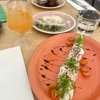 Prubechu - Lechen Birenghenas + Mushroom & Cheese Empanada + Mimosa - Guamanian Near Me - San Francisco, California Prubechu - Lechen Birenghenas + Mushroom & Cheese Empanada + Mimosa - Guamanian Near Me - San Francisco, California