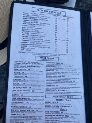 Menu photo 1 Oku Santa Barbara, CA