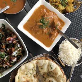 Rasika West End - Palak Chaat, Dal Makhani, Chicken Tikka Masala, Gobhi Mattar, Garlic Naan with Herbs, Goat Cheese Kulcha Bread - Indian Near Me - Washington, DC, District of Columbia Rasika West End - Palak Chaat, Dal Makhani, Chicken Tikka Masala, Gobhi Mattar, Garlic Naan with Herbs, Goat Cheese Kulcha Bread - Indian Near Me - Washington, DC, District of Columbia