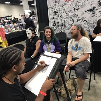 Amazing Hawaii Comic Con - Artists working on live drawings! - Festivals Near Me - Honolulu, Hawaii