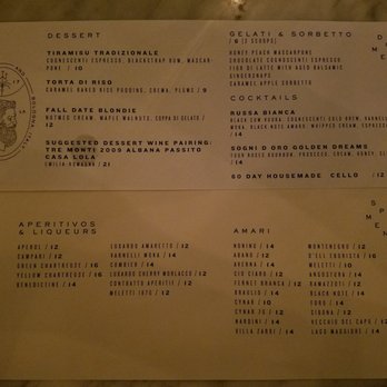 Rossoblu - Dessert menu - Italian Near Me - Los Angeles, California Rossoblu - Dessert menu - Italian Near Me - Los Angeles, California