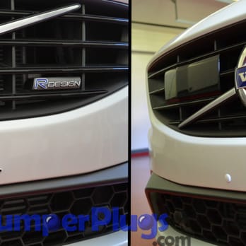 Bumper Plugs Com - Crystal White Pearl Volvo - before and after - Auto Parts & Supplies Near Me - Charlotte, North Carolina