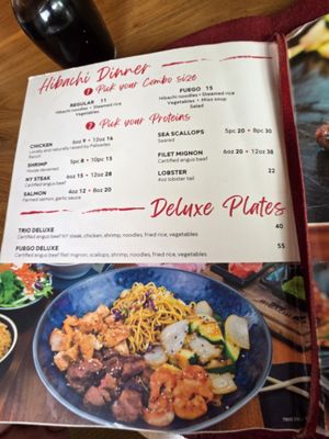Menu photo 1 Fuego Hibachi Riverside, CA