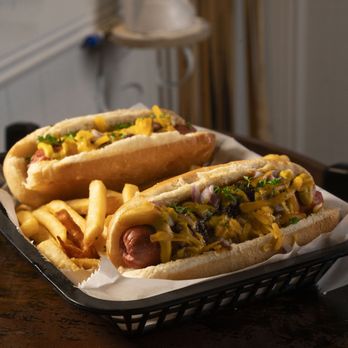 Tampa Tap Room - two hot dogs and french fries - Sports Bars Near Me - Tampa, Florida Tampa Tap Room - two hot dogs and french fries - Sports Bars Near Me - Tampa, Florida