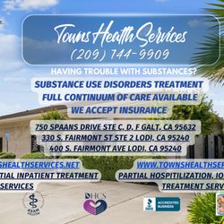 Towns Health Services - Towns Health Services www.townshealthservices.com 209-744-9909 Addiction Treatment Facility for substance use disorders offering all levels