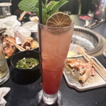 Chubby Cattle BBQ - Rowland Heights - Yuzu sparking cocktail? Too sweet - Barbeque Near Me - Rowland Heights, California