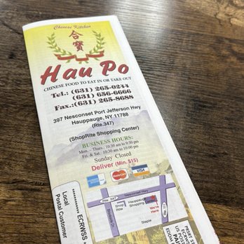 Hau PO Chinese Kitchen - menu april 2026 - Chinese Near Me - Hauppauge, New York Hau PO Chinese Kitchen - menu april 2026 - Chinese Near Me - Hauppauge, New York