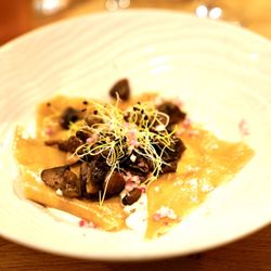 Le Pavillon Bleu - Ravioles de fromages avec champignons