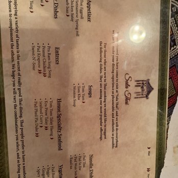 Sala Thai Restaurant - suggested items for first time visitors - Thai Near Me - Madison, Wisconsin