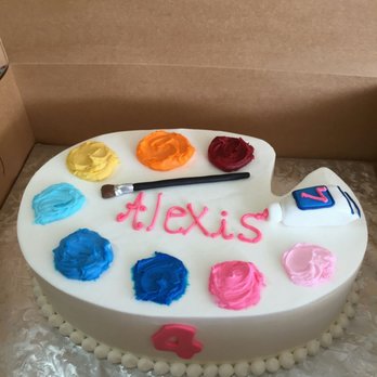 Tiara Cakes - Paint palette cake. - Bakeries Near Me - Houston, Texas