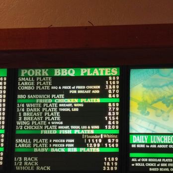 Smoky Mountain Barbecue - Inside Menu board - Barbeque Near Me - West Jefferson, North Carolina