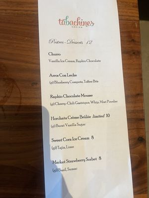 Menu photo 5 Tabachines Cocina Fresno, CA