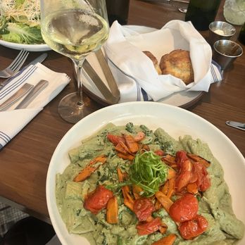 Yardbird Table & Bar - Vegan cashew cream based pesto pasta - New American Near Me - Chicago, Illinois Yardbird Table & Bar - Vegan cashew cream based pesto pasta - New American Near Me - Chicago, Illinois