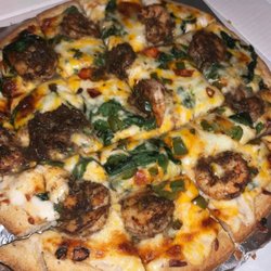 Bell's Best BBQ & Catering - Jerk Shrimp Pizza