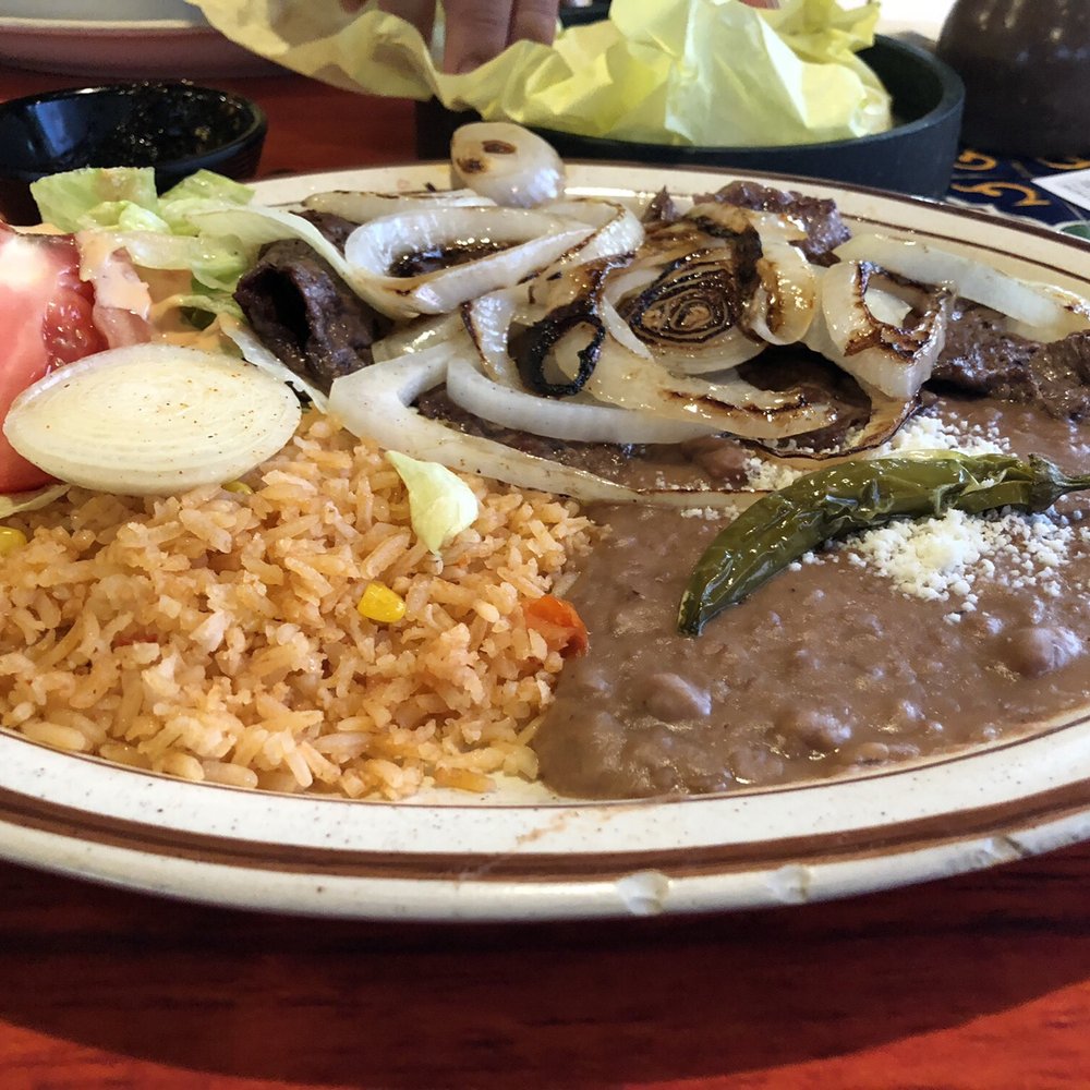 Super A's - House Specialty Carne Asada Plate ($15). - Mexican Near Me - Costa Mesa, California