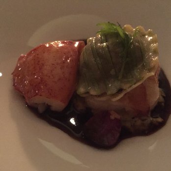 Per Se - Butter poached lobster with mushroom ravioli. AMAZING!!!! - French Near Me - New York, New York Per Se - Butter poached lobster with mushroom ravioli. AMAZING!!!! - French Near Me - New York, New York
