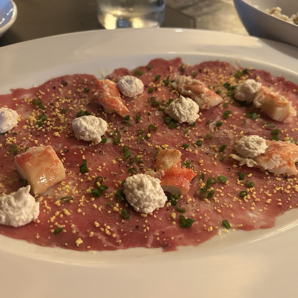 King Crab Beef Carpaccio, absolute must. King Crab Beef Carpaccio, absolute must.