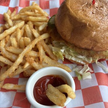 Rockfish Harbor Grill - Calamari sandwich and fries - Seafood Near Me - Monterey, California Rockfish Harbor Grill - Calamari sandwich and fries - Seafood Near Me - Monterey, California