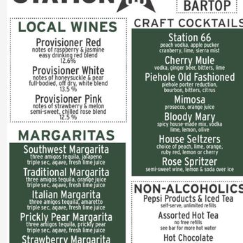 Station 66 - Menu - Bars Near Me - Williams, Arizona Station 66 - Menu - Bars Near Me - Williams, Arizona
