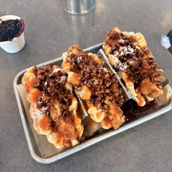 Treylor Park Double Wide Diner - Chicken and waffle tacos - Diners Near Me - Savannah, Georgia Treylor Park Double Wide Diner - Chicken and waffle tacos - Diners Near Me - Savannah, Georgia