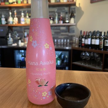 The Sushi Bar - Sparkling Peach Saki - Sushi Bars Near Me - Oklahoma City, Oklahoma