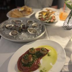 LB Bistro - Oysters, scallops and tartare