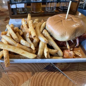 Broad Leaf Brewery & Spirits - Seoul Food Chicken Sando with fries - unbelievably delicious! - Beer Bar Near Me - Kentwood, Michigan Broad Leaf Brewery & Spirits - Seoul Food Chicken Sando with fries - unbelievably delicious! - Beer Bar Near Me - Kentwood, Michigan