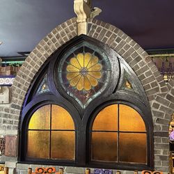 Real Hacienda - Stained glass inside restaurant