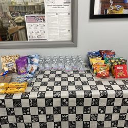 Cloth Carousel - Complimentary Snack table!