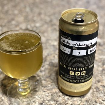 Button Brew House - Try their to-go "crowlers"! Featured is the Tor Auf with Woodruff Syrup. - Breweries Near Me - Tucson, Arizona Button Brew House - Try their to-go "crowlers"! Featured is the Tor Auf with Woodruff Syrup. - Breweries Near Me - Tucson, Arizona