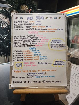 Menu photo 7 Aloha Cones Honolulu, HI