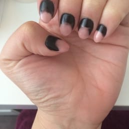 Pointer & middle finger cut cuticles. And yes, the worst ombré ever- until you see my right hand.... Pointer & middle finger cut cuticles. And yes, the worst ombré ever- until you see my right hand....