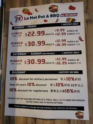 Menu photo 1 La Hotpot and BBQ Wheat Ridge, CO
