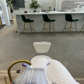 Bisou Nail Boutique - Spacious and clean salon - view from the comfy pedicure chair - Nail Salons Near Me - Charlotte, North Carolina