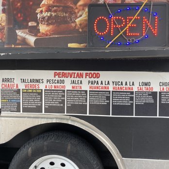sabor mixto - the menu on the side of a food truck - Peruvian Near Me - Riverview, Florida sabor mixto - the menu on the side of a food truck - Peruvian Near Me - Riverview, Florida