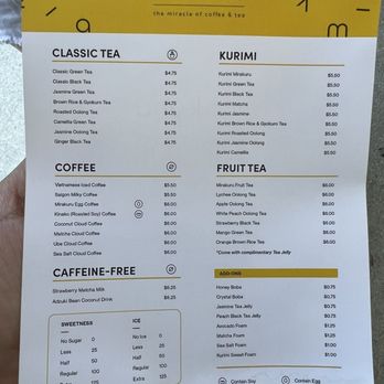 Mirakuru - Full Menu - Coffee & Tea Near Me - Garden Grove, California Mirakuru - Full Menu - Coffee & Tea Near Me - Garden Grove, California