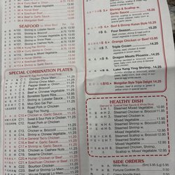 China One - Menu