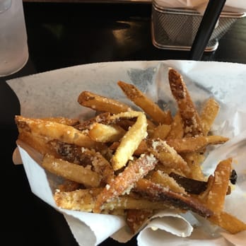 Flamme Burger - Keystone - Parmesan truffle fries.  Not salty! Excellent! - Burgers Near Me - Indianapolis, Indiana