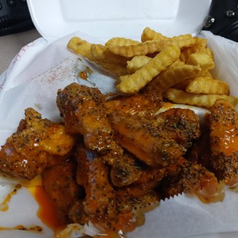 High Falls Wing Depot - Medium lemon pepper mix and they're AMAZING! - American Near Me - Jackson, Georgia High Falls Wing Depot - Medium lemon pepper mix and they're AMAZING! - American Near Me - Jackson, Georgia