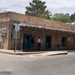 Mesilla Plaza - June 1, 2023 - Mesilla Plaza (Las Cruces, NM) - Thunderbird de La Mesilla . Oldest brick building in New Mexico.