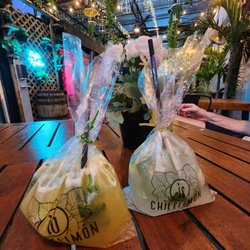 Cocktails in plastic bags with twist ties?!